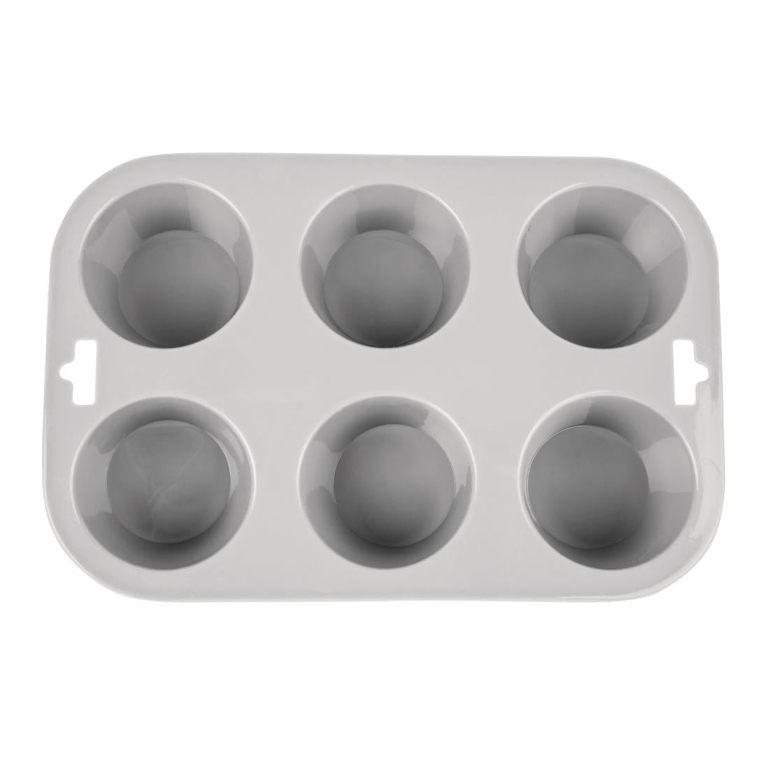 DA520 Vogue Flexible Silicone Muffin Pan 6 Cup JD Catering Equipment Solutions Ltd