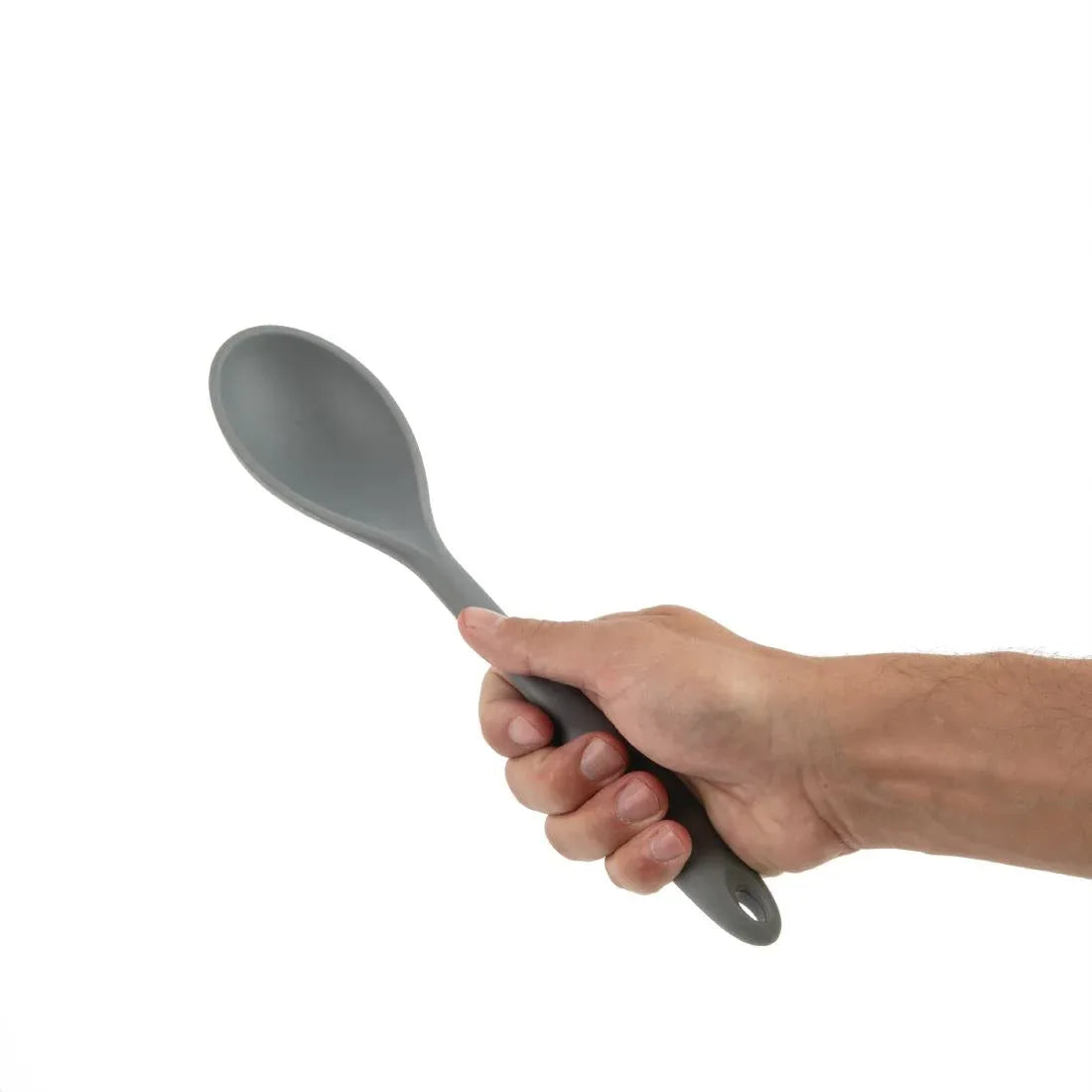 DA523 Vogue Silicone High Heat Cooking Spoon Grey - JD Catering Equipment Solutions Ltd