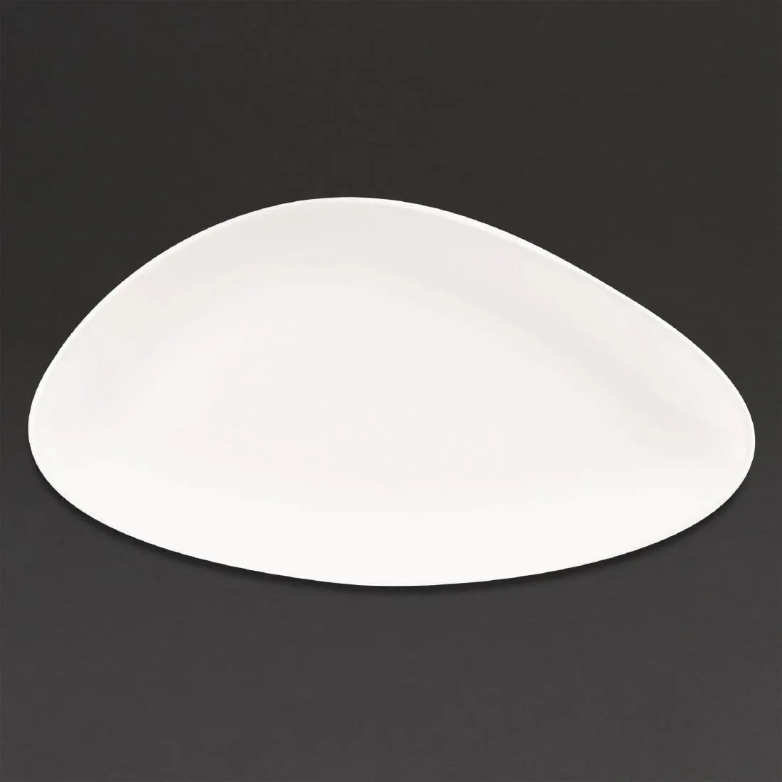 DA626 Churchill Lotus Triangular Plates White 350mm (Pack of 6) - JD Catering Equipment Solutions Ltd