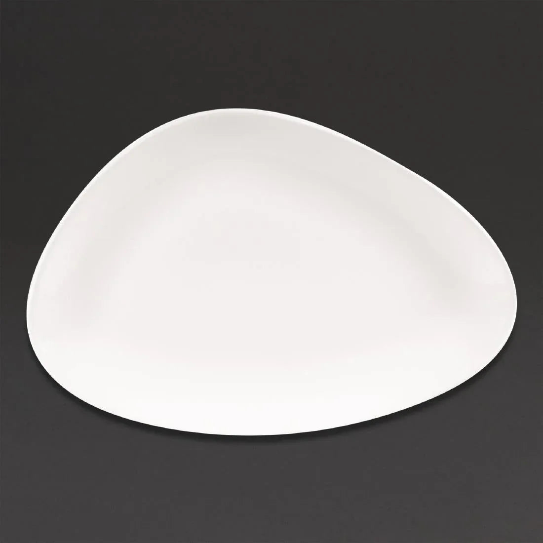 DA627 Churchill Lotus Triangular Plates White 300mm (Pack of 6) - JD Catering Equipment Solutions Ltd