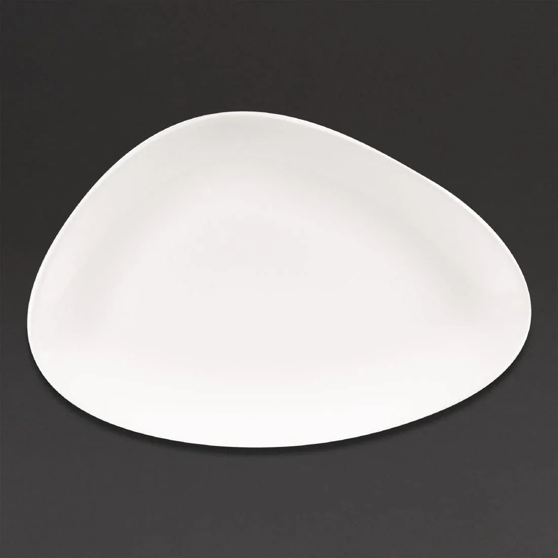 DA627 Churchill Lotus Triangular Plates White 300mm (Pack of 6) - JD Catering Equipment Solutions Ltd