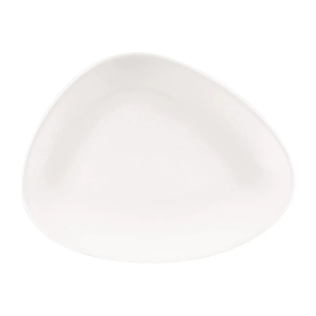 DA628 Churchill Lotus Triangular Plates White 260mm (Pack of 12) - JD Catering Equipment Solutions Ltd