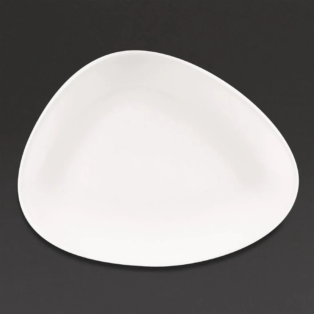 DA628 Churchill Lotus Triangular Plates White 260mm (Pack of 12) - JD Catering Equipment Solutions Ltd