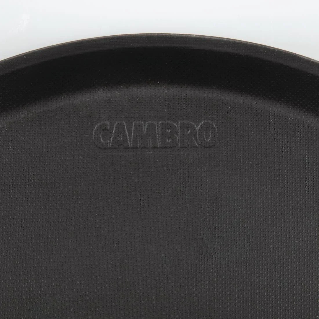 DB003 Cambro Treadlite Fibreglass Round Non-Slip Tray Black 355mm JD Catering Equipment Solutions Ltd