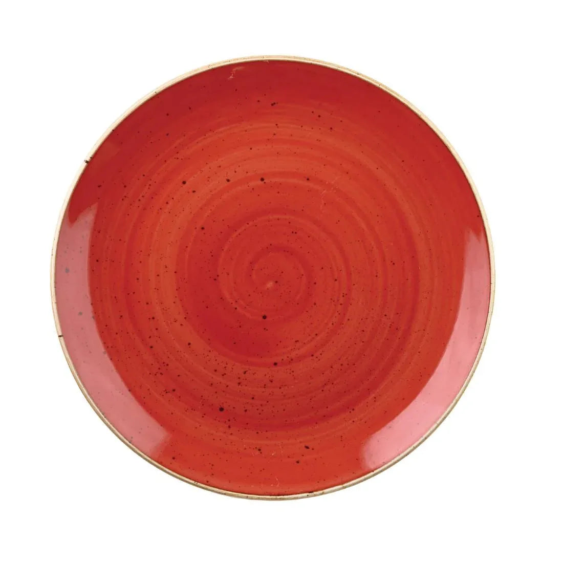 DB064 Churchill Stonecast Round Coupe Bowl Berry Red 248mm (Pack of 12) - JD Catering Equipment Solutions Ltd
