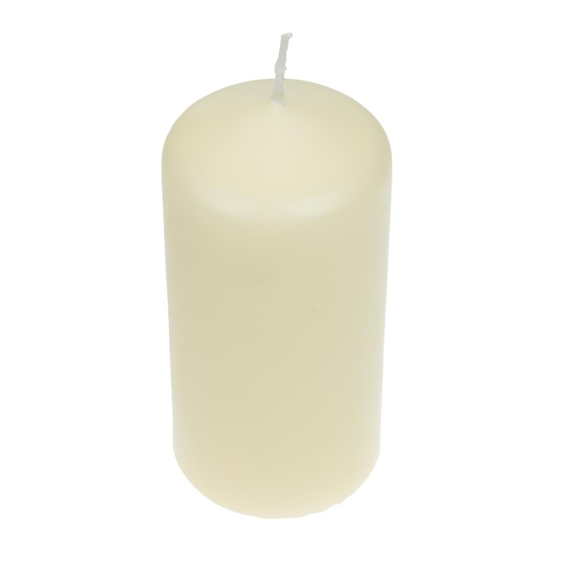 DB087 Ivory Pillar Tall Candles 130mm (Pack of 12) JD Catering Equipment Solutions Ltd