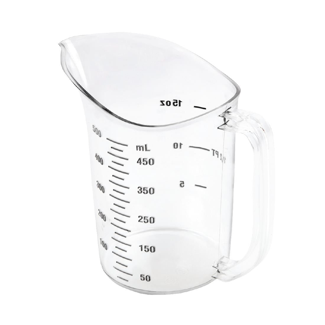 DB450 Vogue Polycarbonate Measuring Jug 500ml JD Catering Equipment Solutions Ltd
