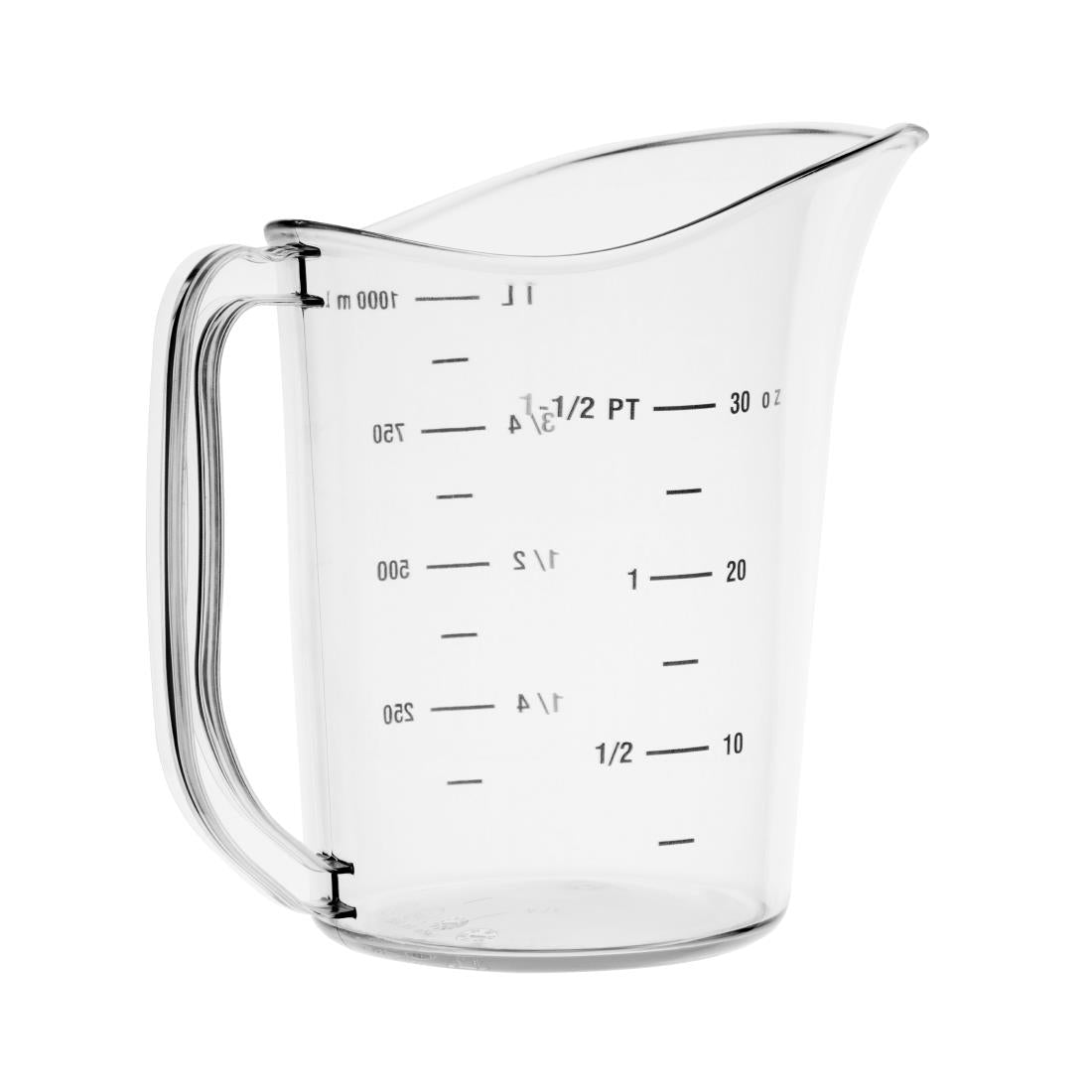 DB451 Vogue Polycarbonate Measuring Jug 1Ltr JD Catering Equipment Solutions Ltd