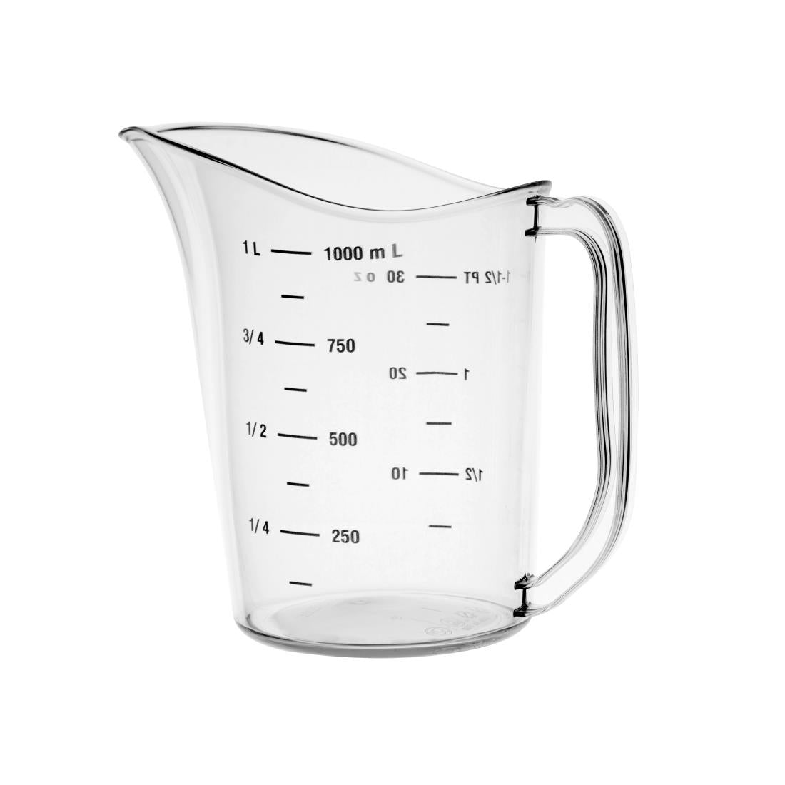 DB451 Vogue Polycarbonate Measuring Jug 1Ltr JD Catering Equipment Solutions Ltd