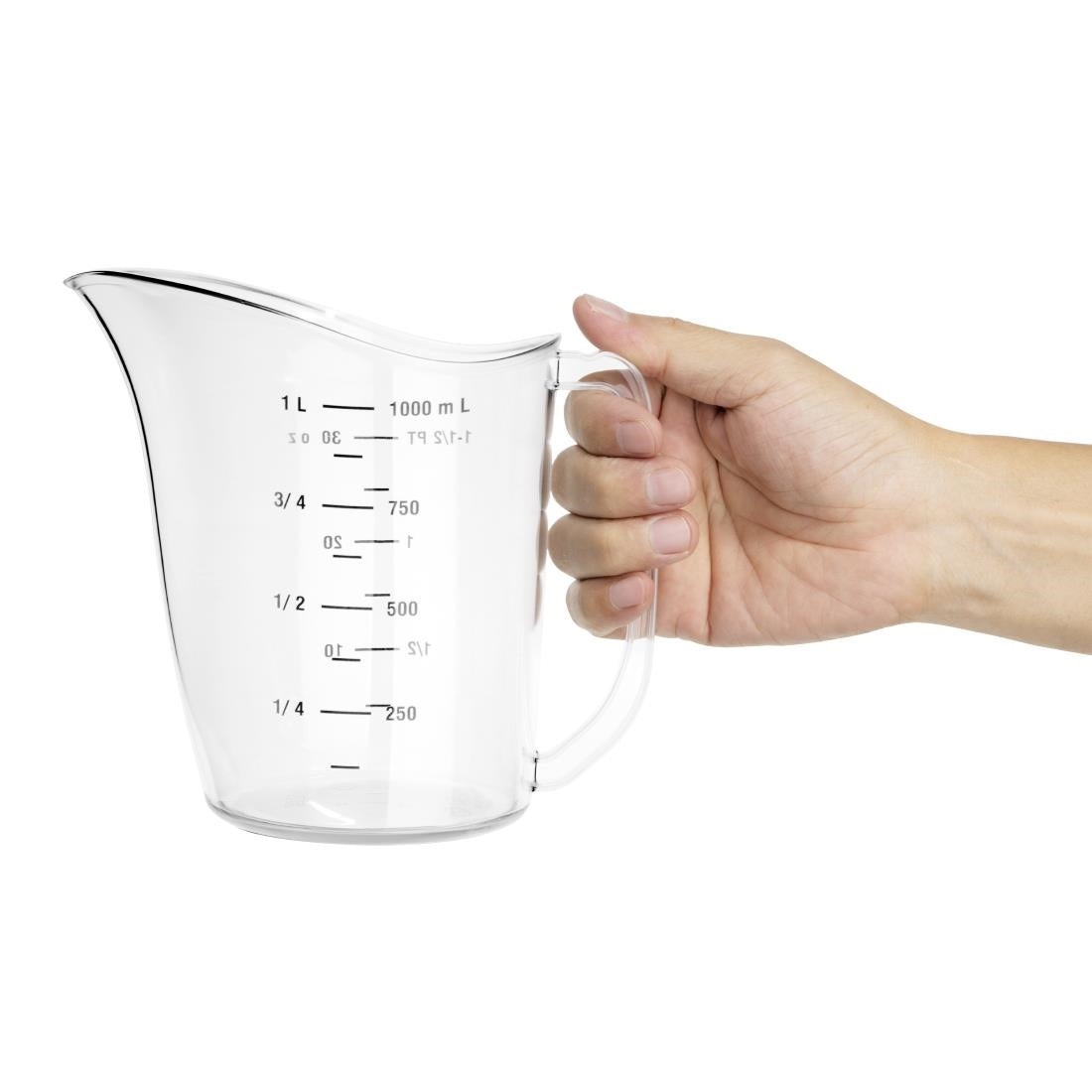 DB451 Vogue Polycarbonate Measuring Jug 1Ltr JD Catering Equipment Solutions Ltd