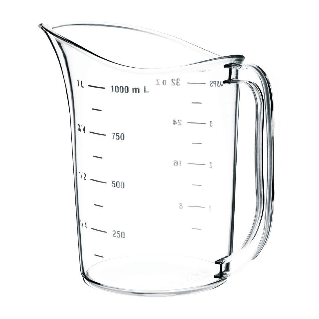 DB451 Vogue Polycarbonate Measuring Jug 1Ltr JD Catering Equipment Solutions Ltd