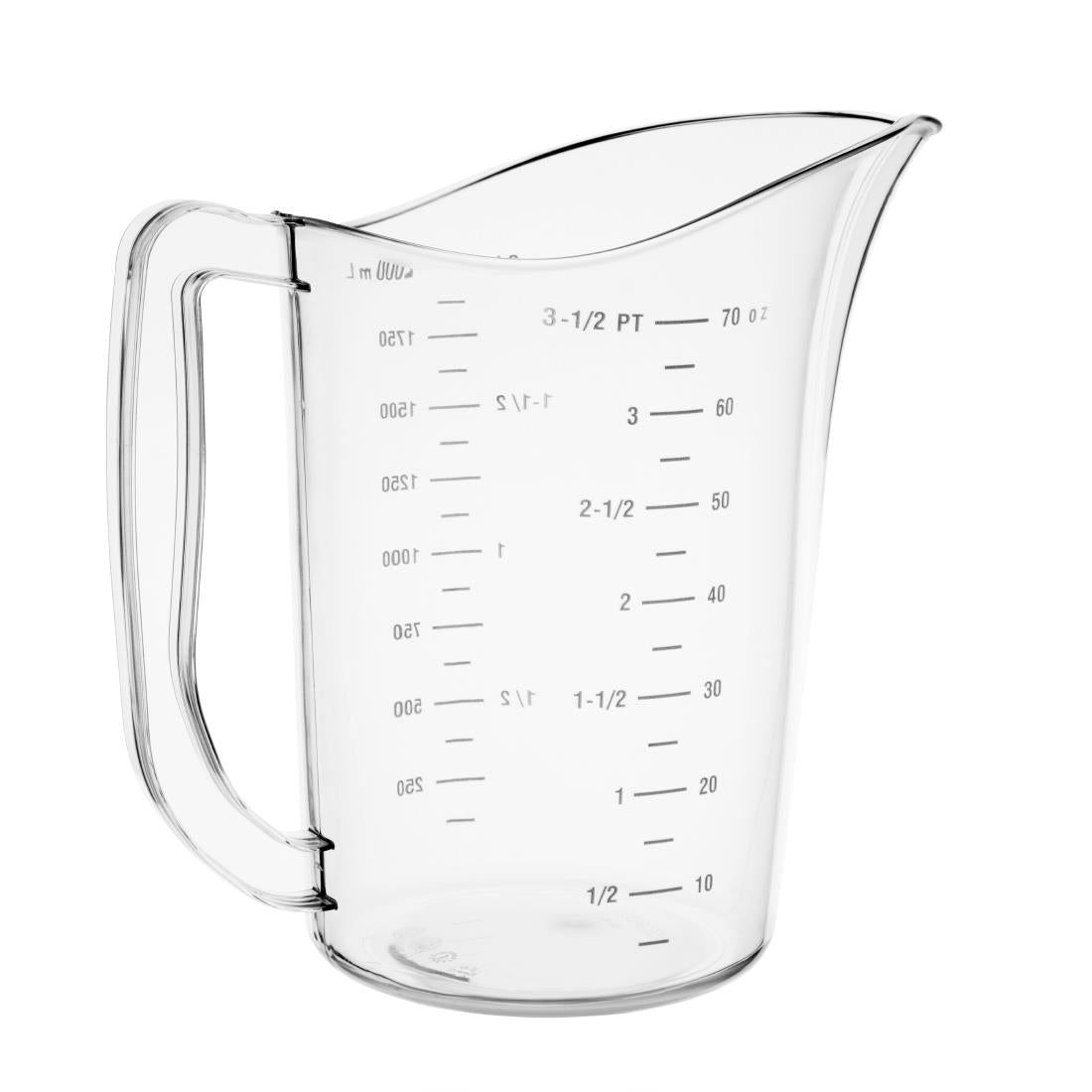 DB452 Vogue Polycarbonate Measuring Jug 2Ltr JD Catering Equipment Solutions Ltd