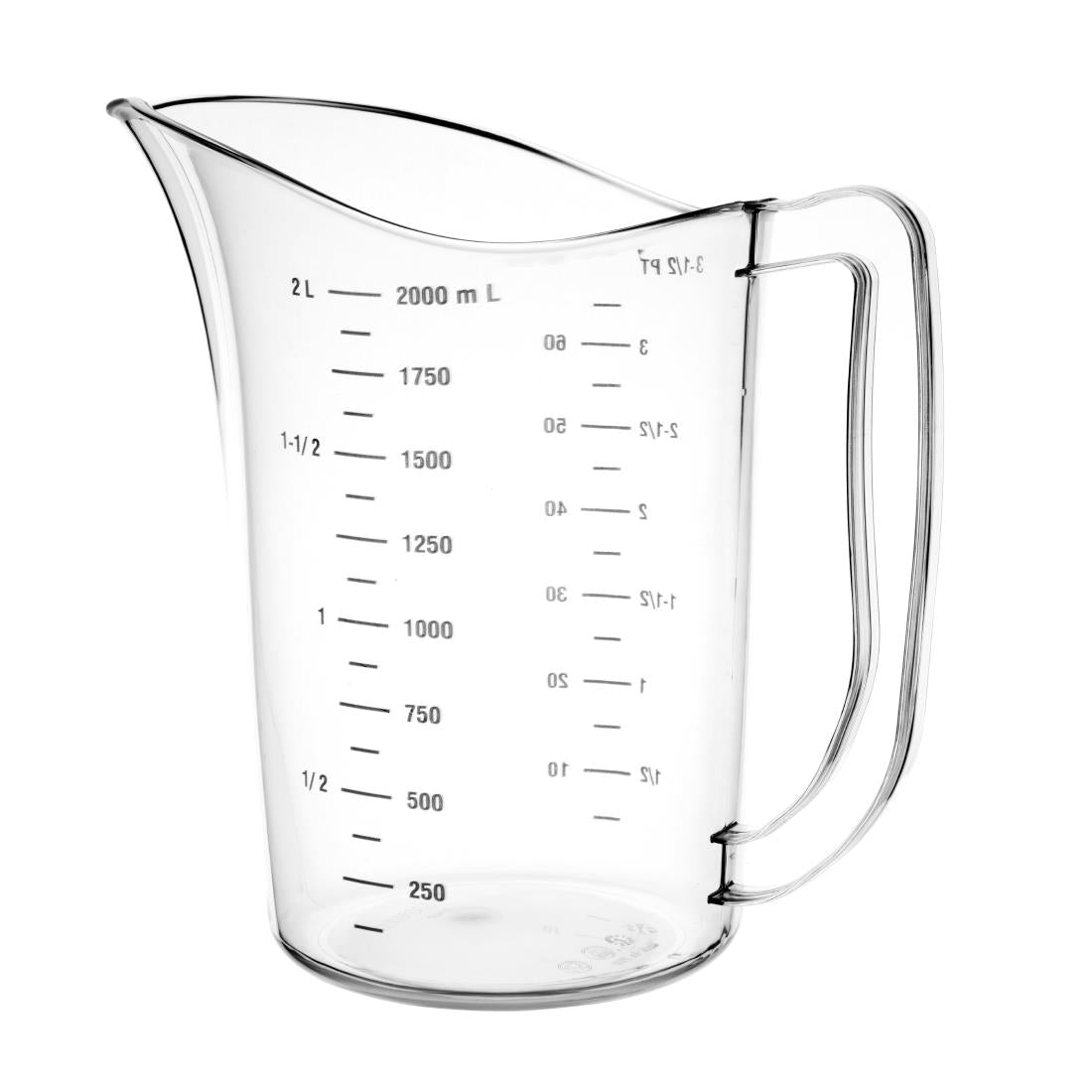 DB452 Vogue Polycarbonate Measuring Jug 2Ltr JD Catering Equipment Solutions Ltd