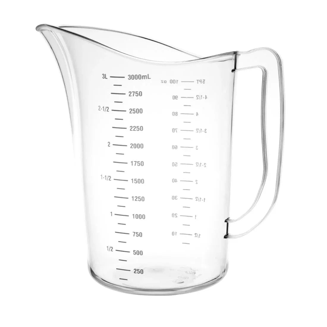 DB453 Vogue Polycarbonate Measuring Jug 3Ltr - JD Catering Equipment Solutions Ltd