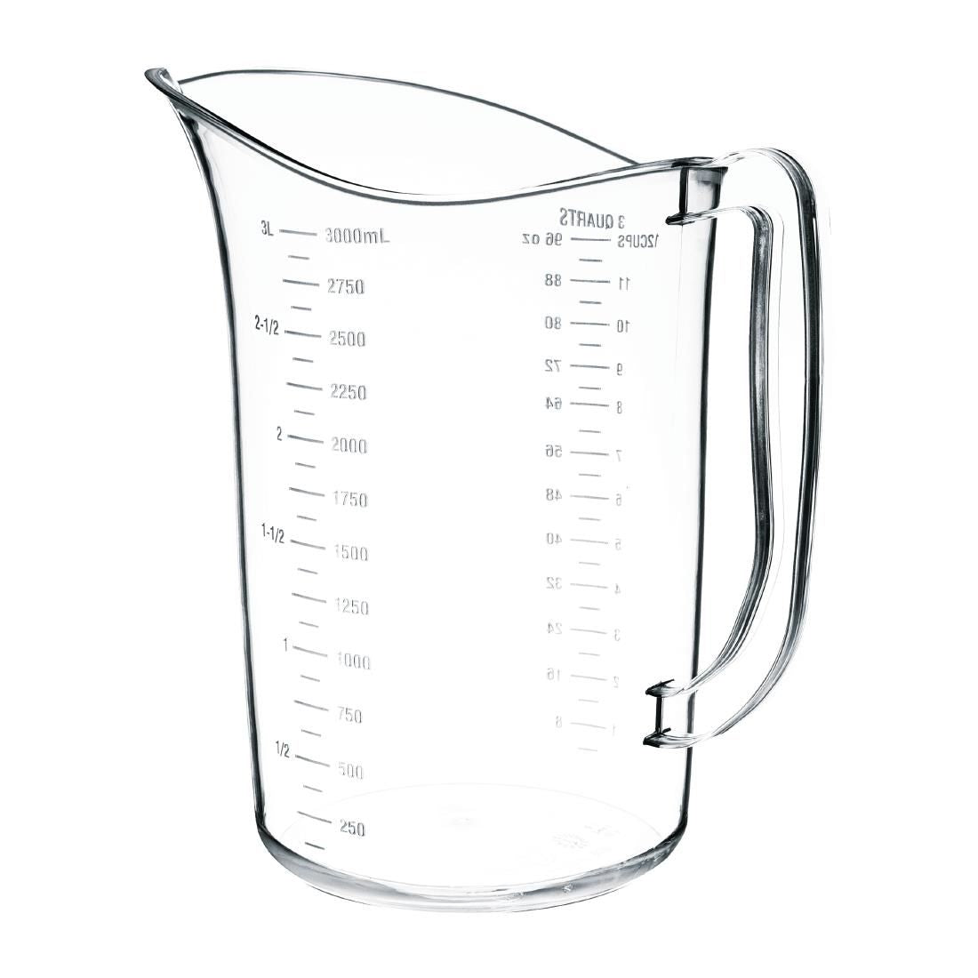 DB453 Vogue Polycarbonate Measuring Jug 3Ltr JD Catering Equipment Solutions Ltd