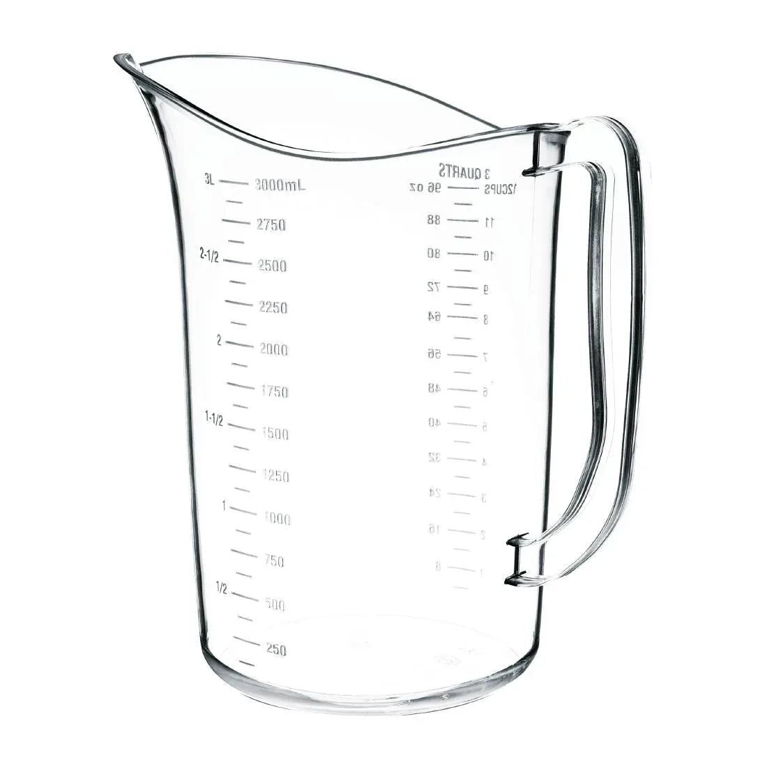 DB453 Vogue Polycarbonate Measuring Jug 3Ltr - JD Catering Equipment Solutions Ltd