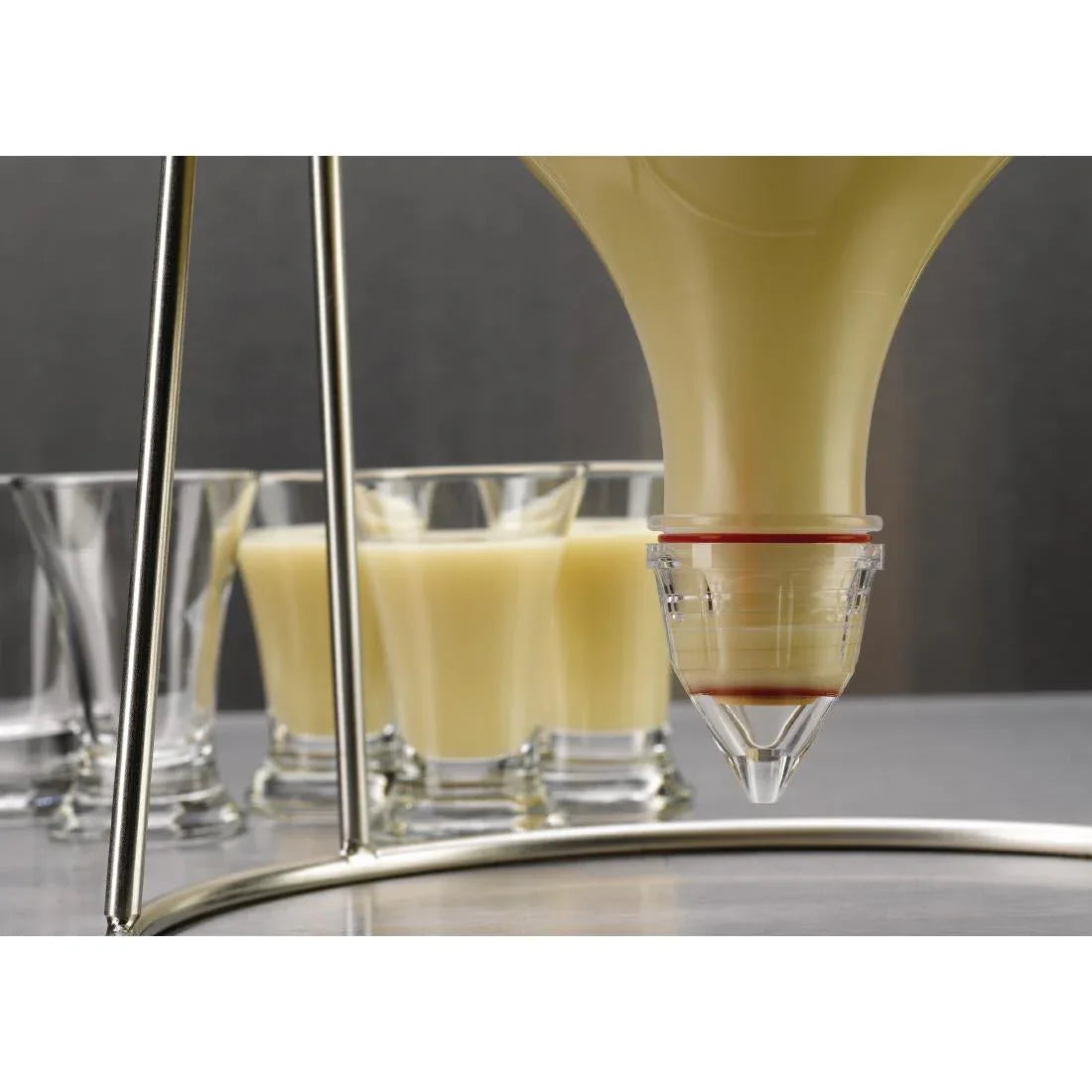 DB550 Matfer Bourgeat Piston Funnel with Stand 1.5Ltr - JD Catering Equipment Solutions Ltd