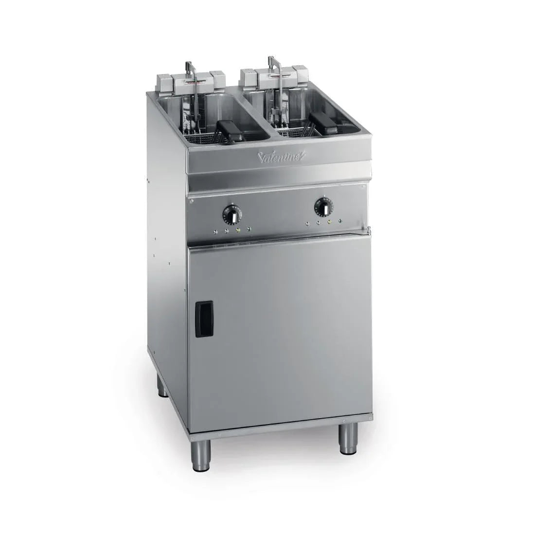 DB593 Valentine Twin Tank Twin Basket Free Standing Electric Fryer Evo 2525 - JD Catering Equipment Solutions Ltd