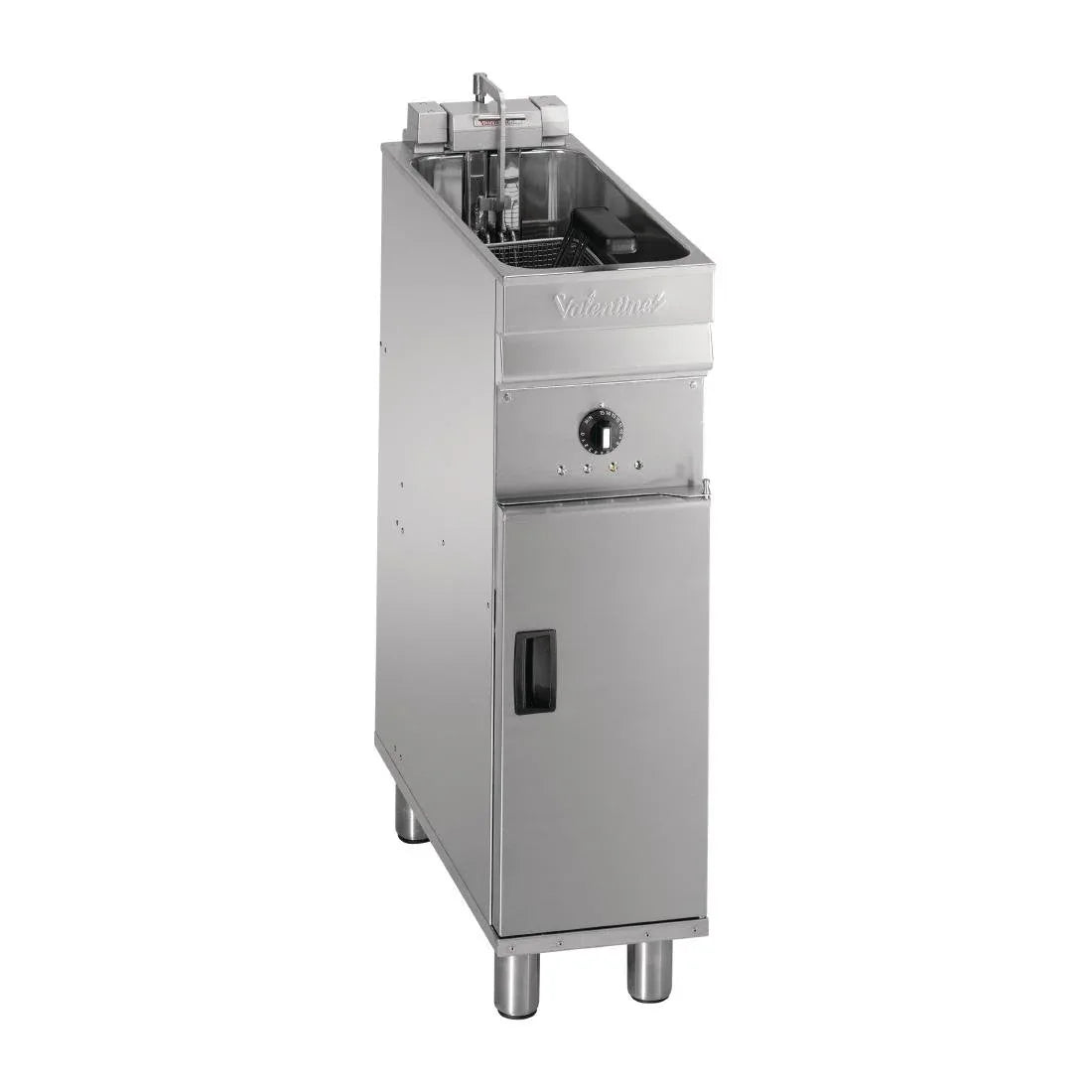 DB596 Valentine Single Tank Single Basket Free Standing Electric Filtration Fryer Evo 250P - JD Catering Equipment Solutions Ltd