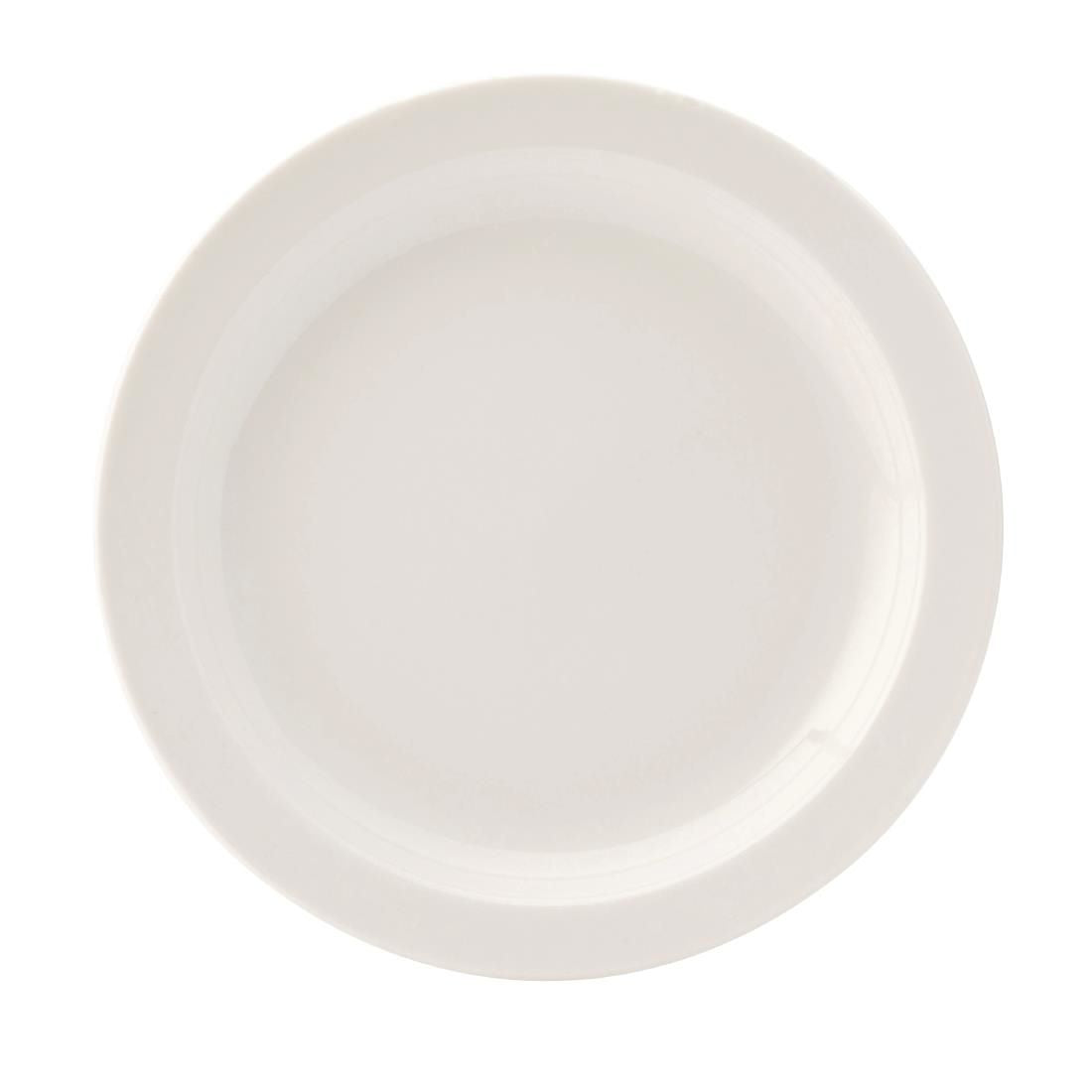 DB610 Utopia Pure White Narrow Rim Plates 167mm (Pack of 36) JD Catering Equipment Solutions Ltd