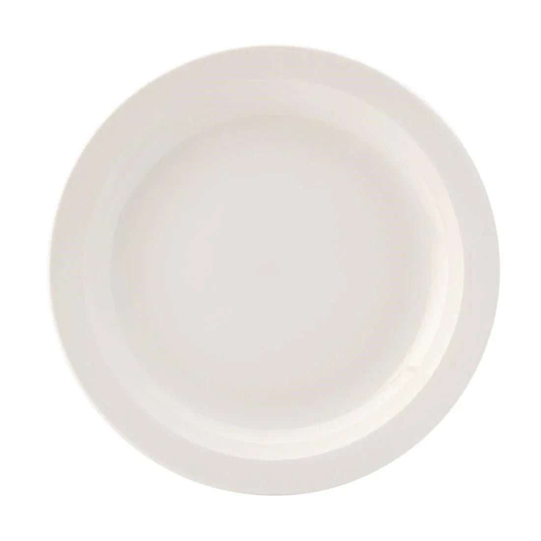 DB612 Utopia Pure White Narrow Rim Plates 254mm (Pack of 18) - JD Catering Equipment Solutions Ltd