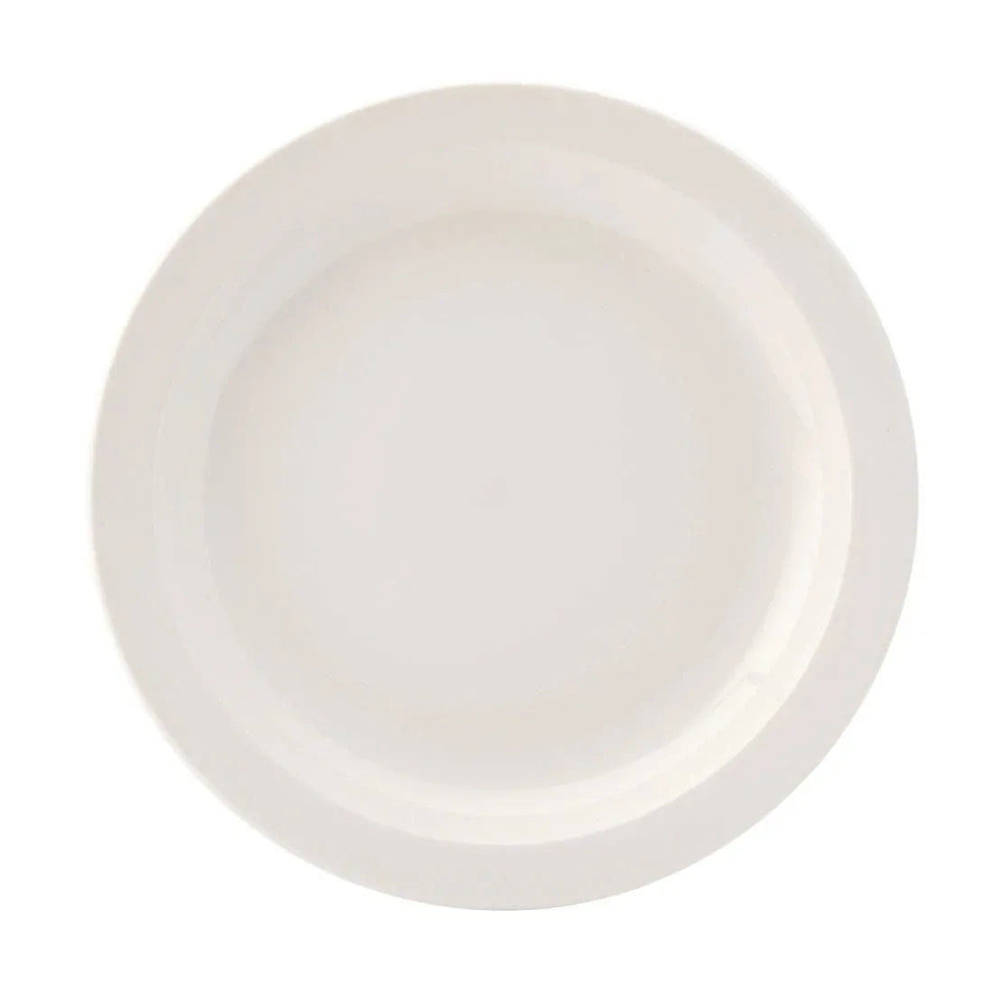 DB612 Utopia Pure White Narrow Rim Plates 254mm (Pack of 18) - JD Catering Equipment Solutions Ltd