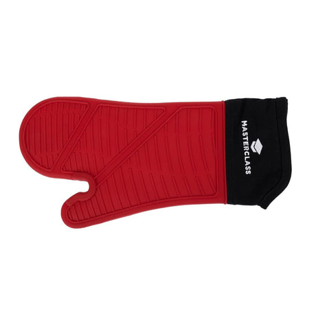 DB878 MasterClass Seamless Silicone Oven Mitt with Cotton Sleeve JD Catering Equipment Solutions Ltd