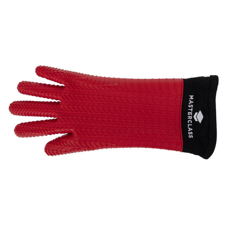 DB879 MasterClass Seamless Silicone Oven Glove with Cotton Sleeve JD Catering Equipment Solutions Ltd