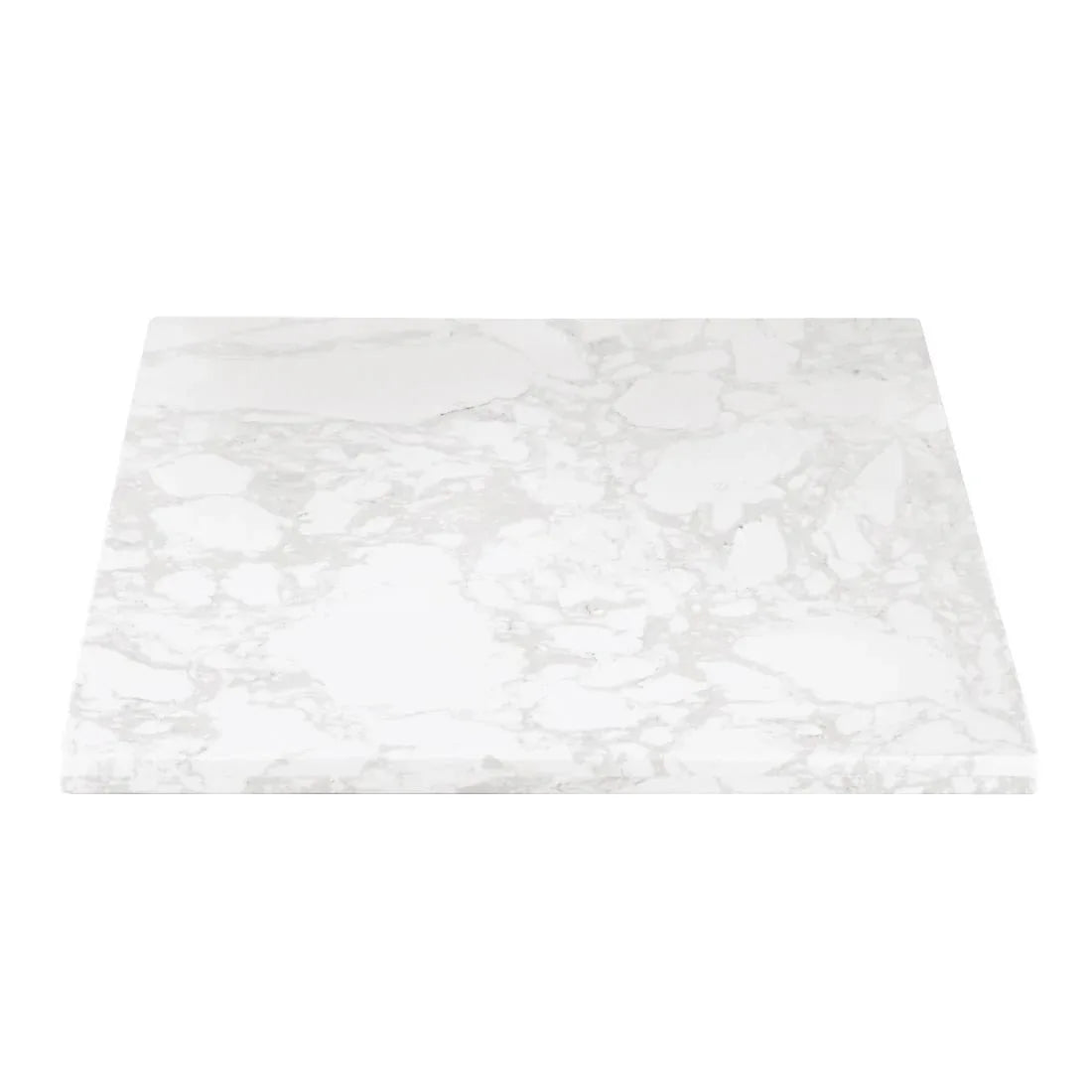DC301 Bolero Square Marble Effect Tabletop White 600mm - JD Catering Equipment Solutions Ltd