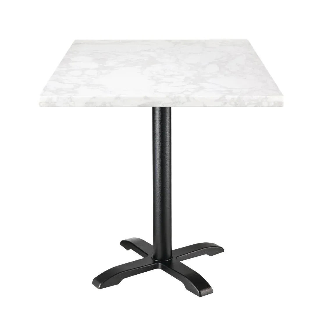 DC301 Bolero Square Marble Effect Tabletop White 600mm - JD Catering Equipment Solutions Ltd