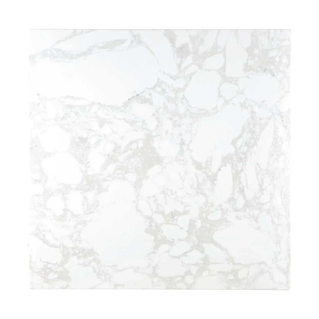 DC301 Bolero Square Marble Effect Tabletop White 600mm - JD Catering Equipment Solutions Ltd
