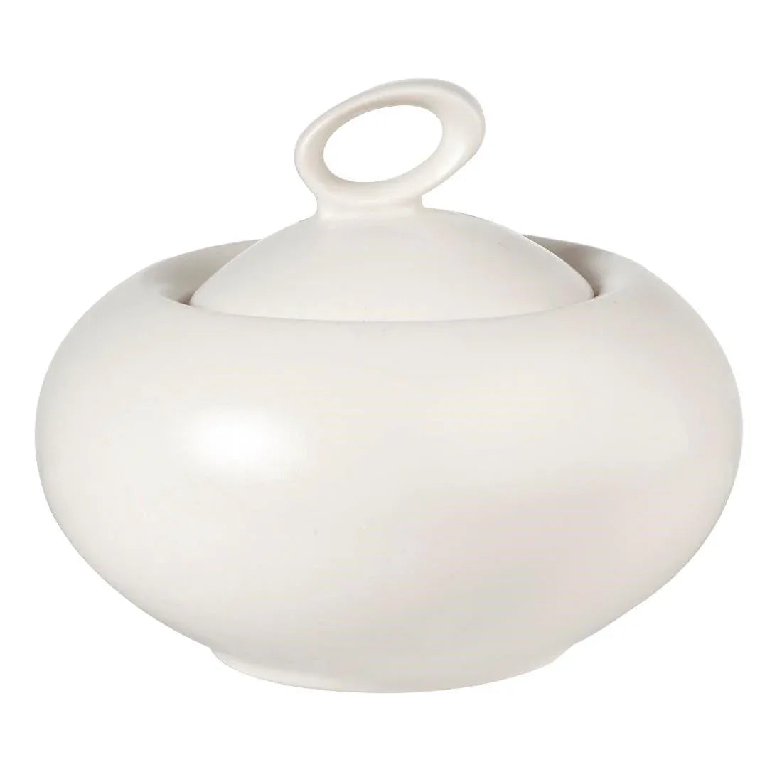 DC375 Churchill Alchemy Sequel White Sugar Bowl With Lid 200ml 7oz (Pack of 6) - JD Catering Equipment Solutions Ltd