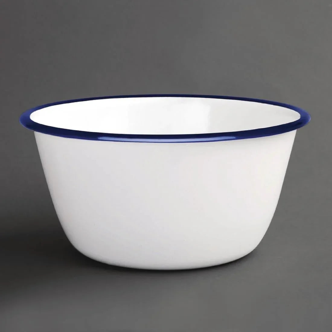 DC389 Olympia Enamel Pudding Bowls 155mm (Pack of 6) - JD Catering Equipment Solutions Ltd