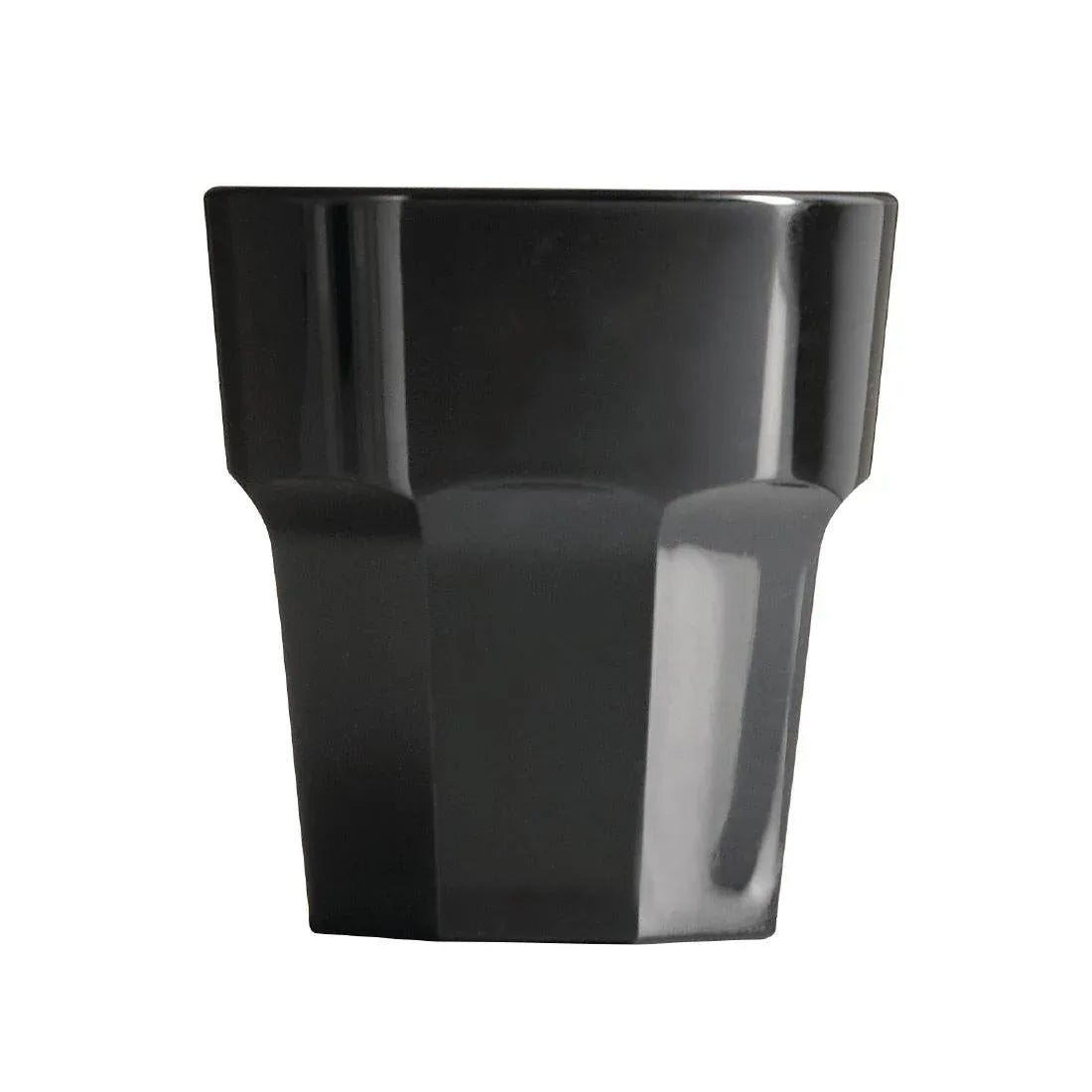 DC413 BBP Polycarbonate Rocks Tumbler 256ml Black (Pack of 36) - JD Catering Equipment Solutions Ltd