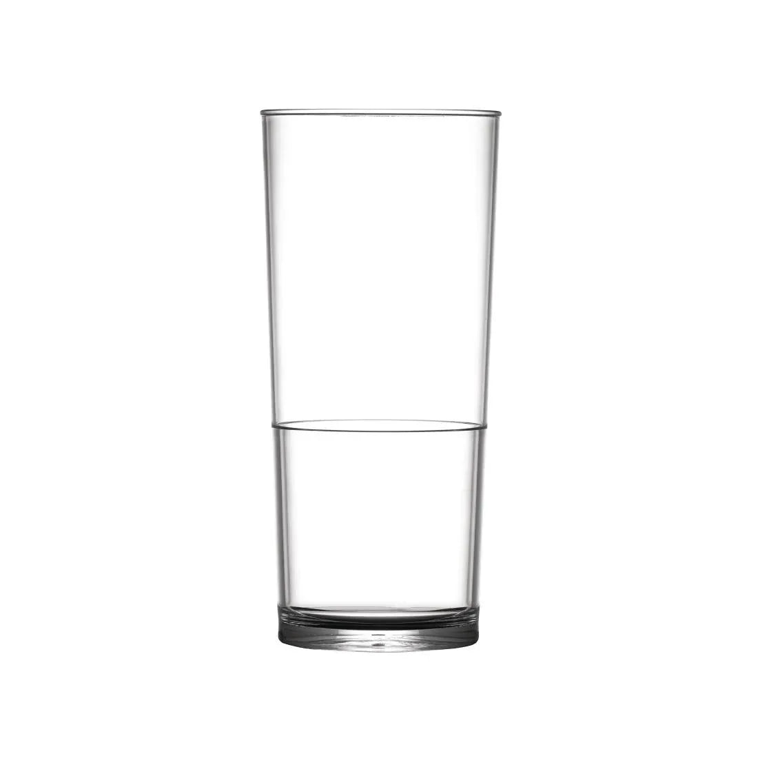 DC419 BBP Polycarbonate Hi Ball In2Stax Glasses Pint (Pack of 48) - JD Catering Equipment Solutions Ltd