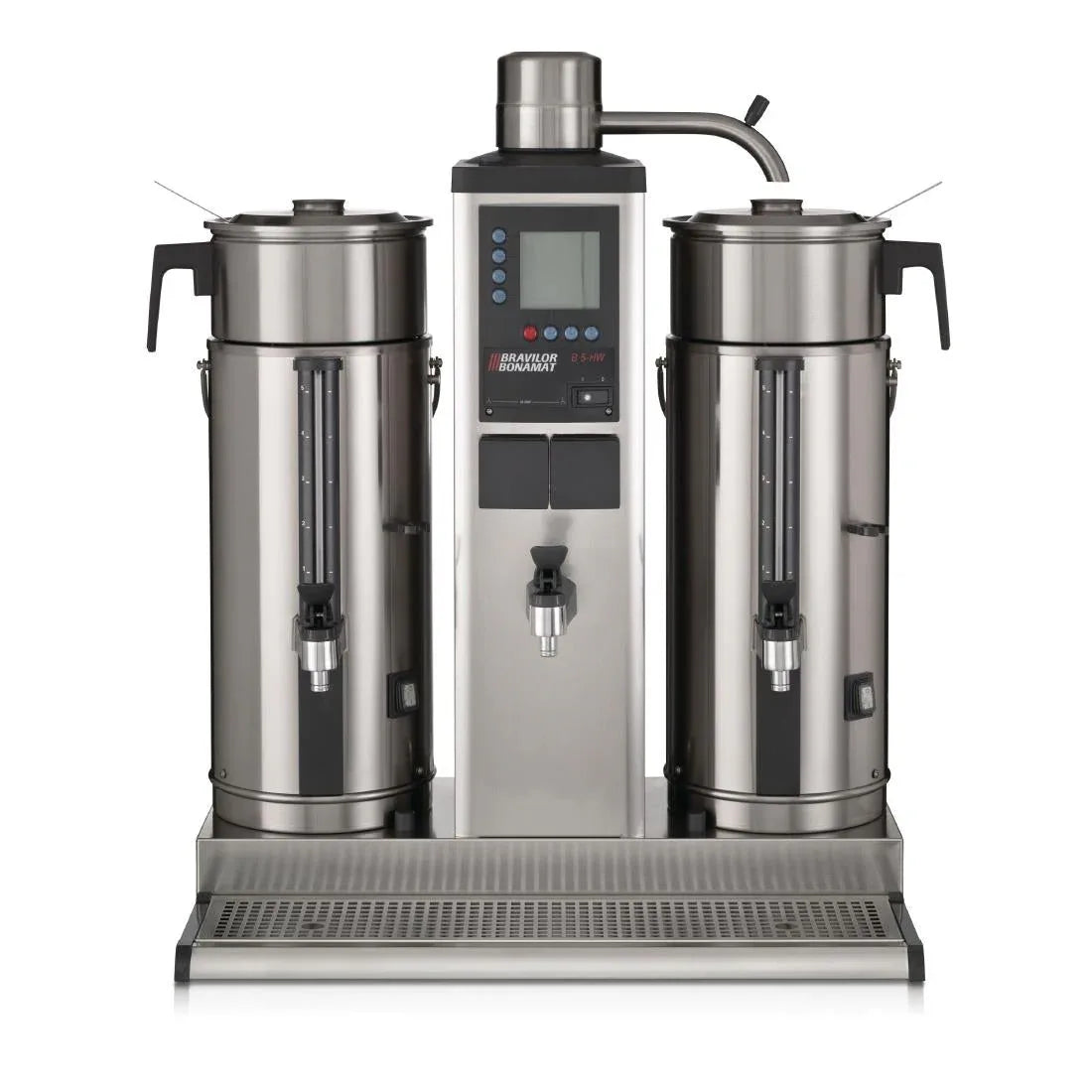DC693-3P Bravilor B20 HW Bulk Coffee Brewer with 2x20Ltr Coffee Urns and Hot Water Tap 3 Phase - JD Catering Equipment Solutions Ltd