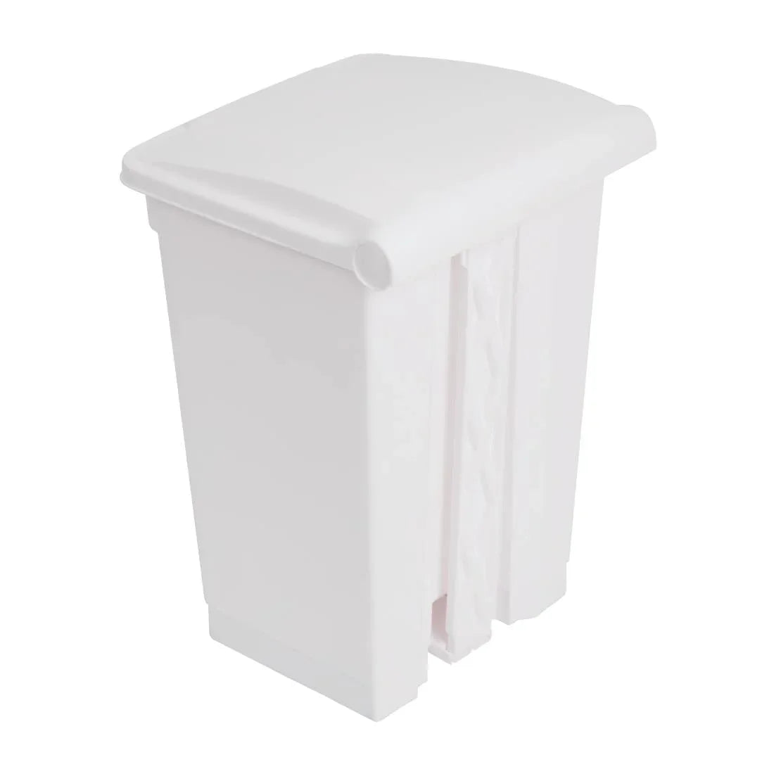 DC709 Jantex Kitchen Pedal Bin White 45Ltr - JD Catering Equipment Solutions Ltd