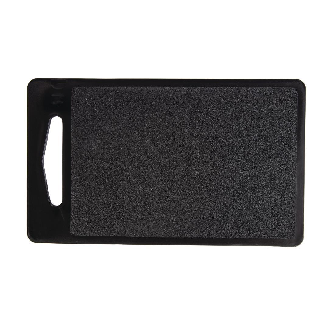 DC717 Hygiplas Bar Chopping Board Black 255mm - JD Catering Equipment Solutions Ltd