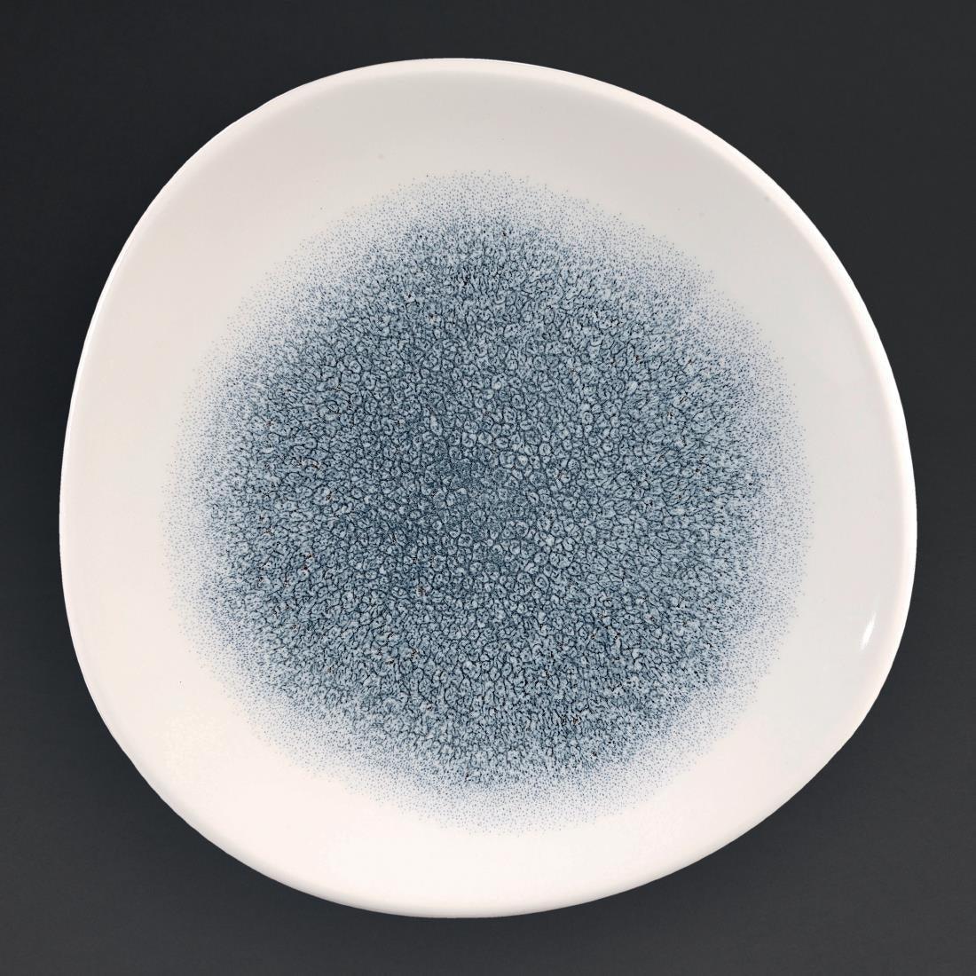 DC732 Churchill Studio Prints Raku Round Trace Plates Topaz Blue 210mm (Pack of 12) - JD Catering Equipment Solutions Ltd