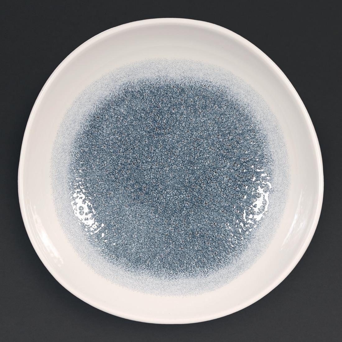 DC733 Churchill Studio Prints Raku Trace Round Trace Bowl Topaz Blue 253mm - JD Catering Equipment Solutions Ltd