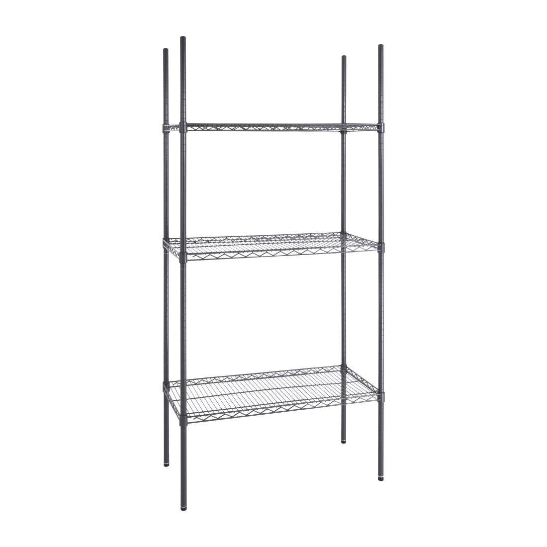 DC819 Nisbets Essentials 3 Tier Coated Shelving Unit 1820 x 915 x 457mm JD Catering Equipment Solutions Ltd