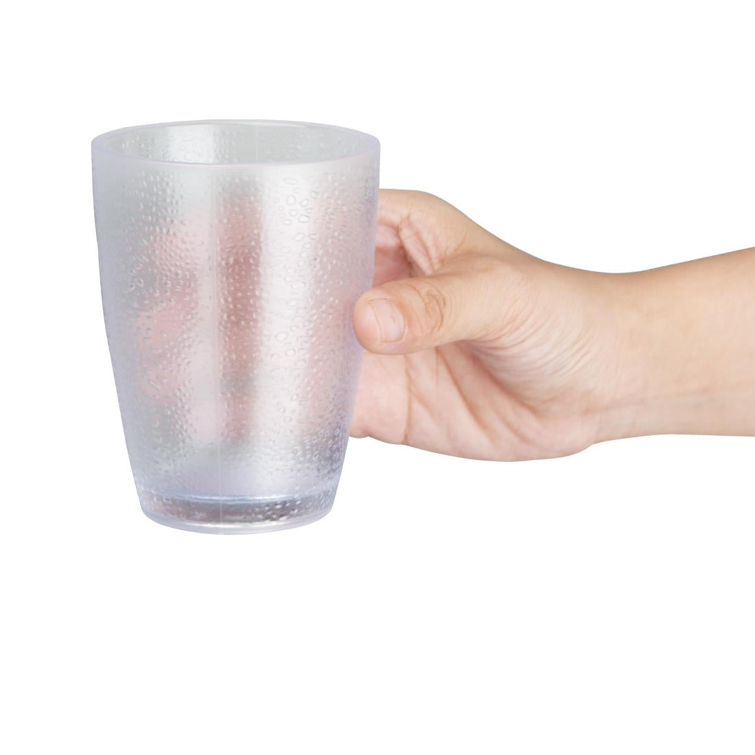 DC928 Kristallon Polycarbonate Tumbler Pebbled Clear 275ml (Pack of 6) JD Catering Equipment Solutions Ltd
