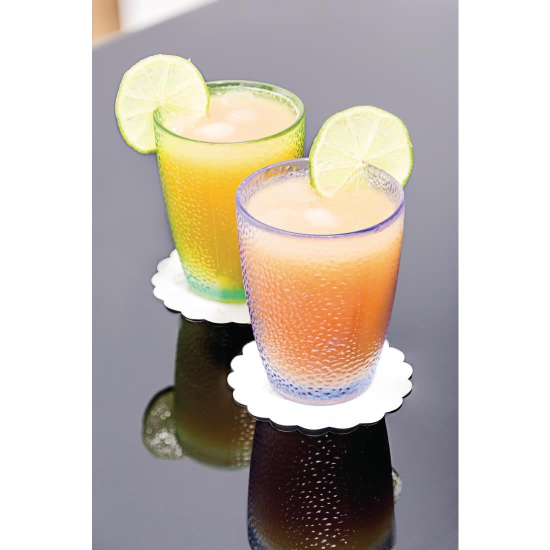 DC929 Kristallon Polycarbonate Tumbler Pebbled Blue 275ml (Pack of 6) JD Catering Equipment Solutions Ltd