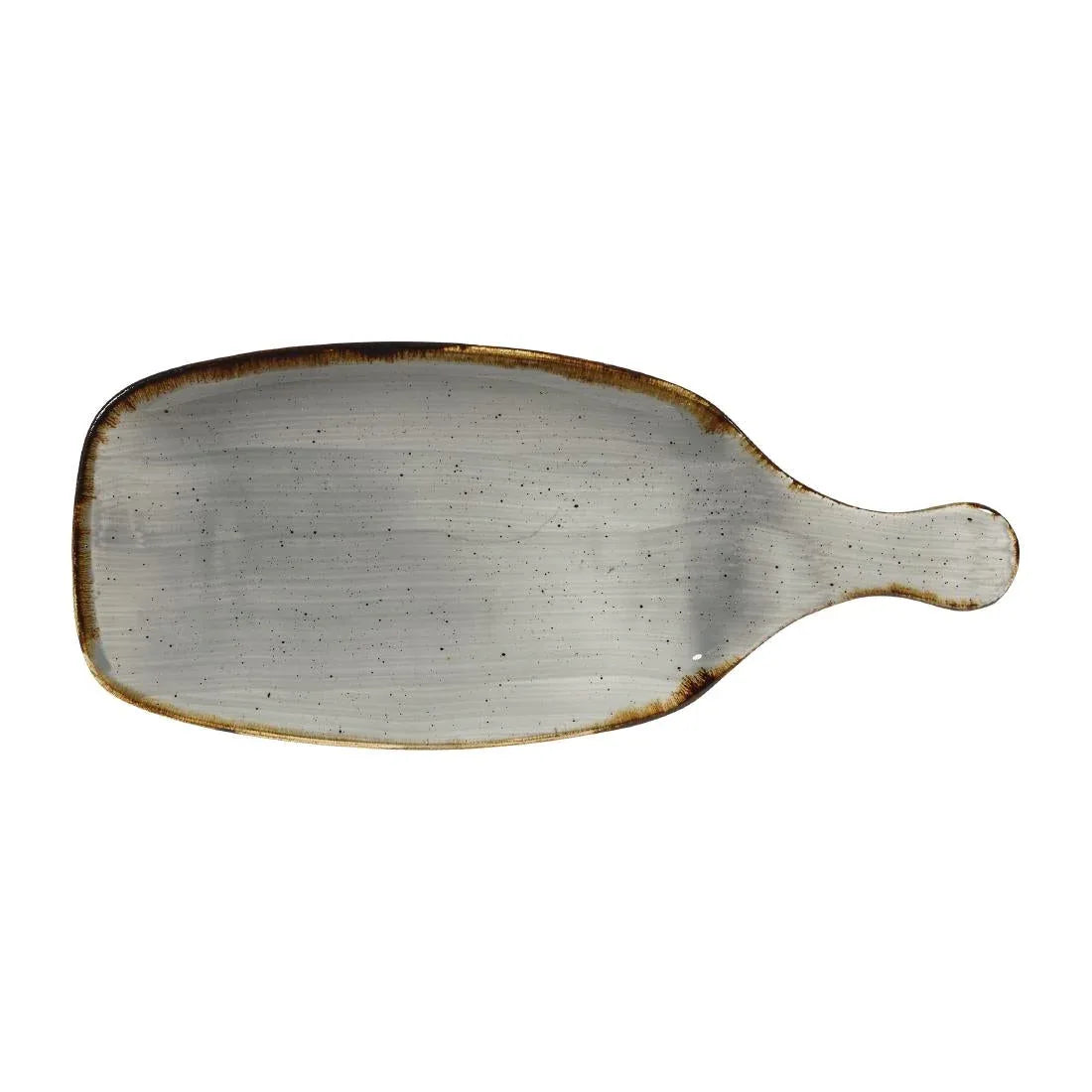 DC944 Churchill Stonecast Handled Paddles Peppercorn Grey 284mm (Pack of 6) - JD Catering Equipment Solutions Ltd