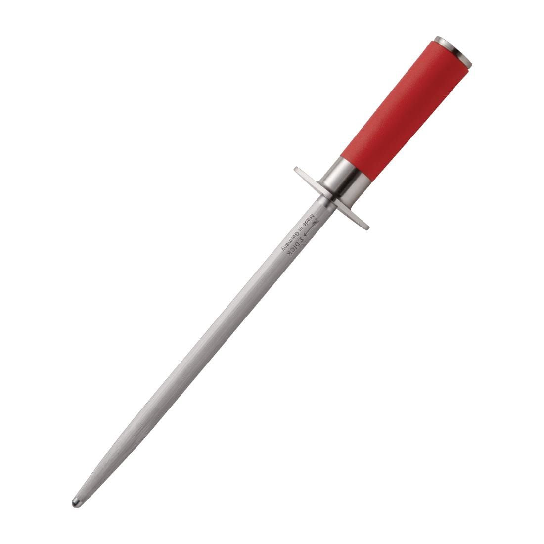 DE373 Dick Red Spirit Round Standard Knife Sharpening Steel 25cm JD Catering Equipment Solutions Ltd