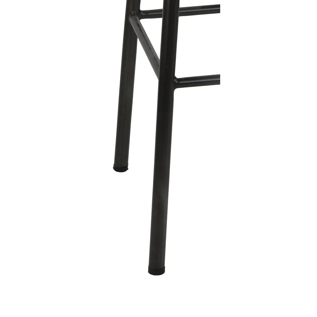 DE482 Bolero Cantina High Stools with Wooden Seat Pad Black (Pack of 4) - JD Catering Equipment Solutions Ltd