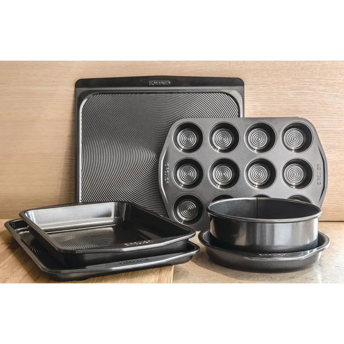 DE505 Circulon Carbon Steel Muffin Tin 12 Cup - JD Catering Equipment Solutions Ltd