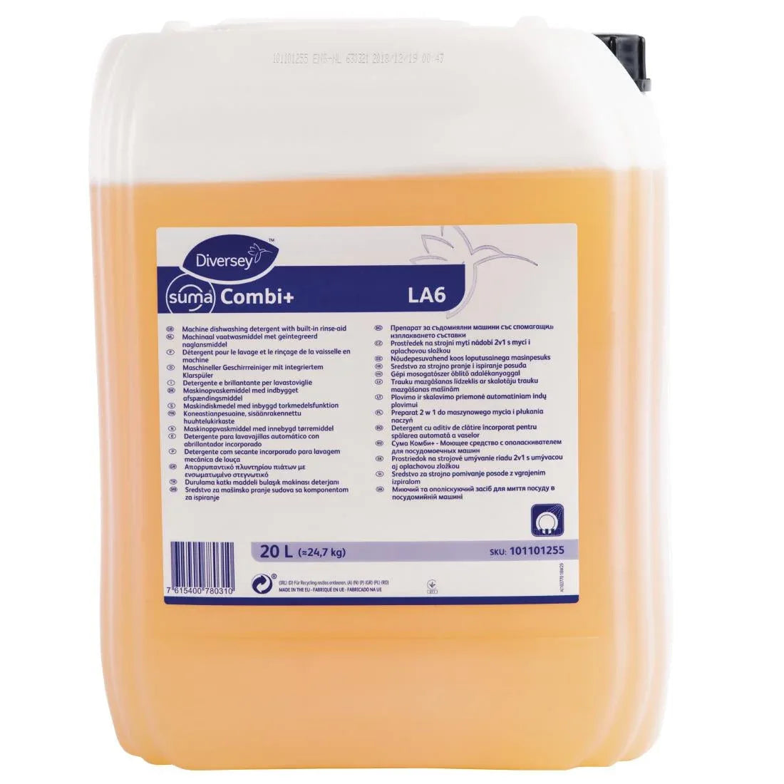 DE755 Suma LA6 Warewashing Detergent and Rinse Aid Concentrate 20Ltr - JD Catering Equipment Solutions Ltd