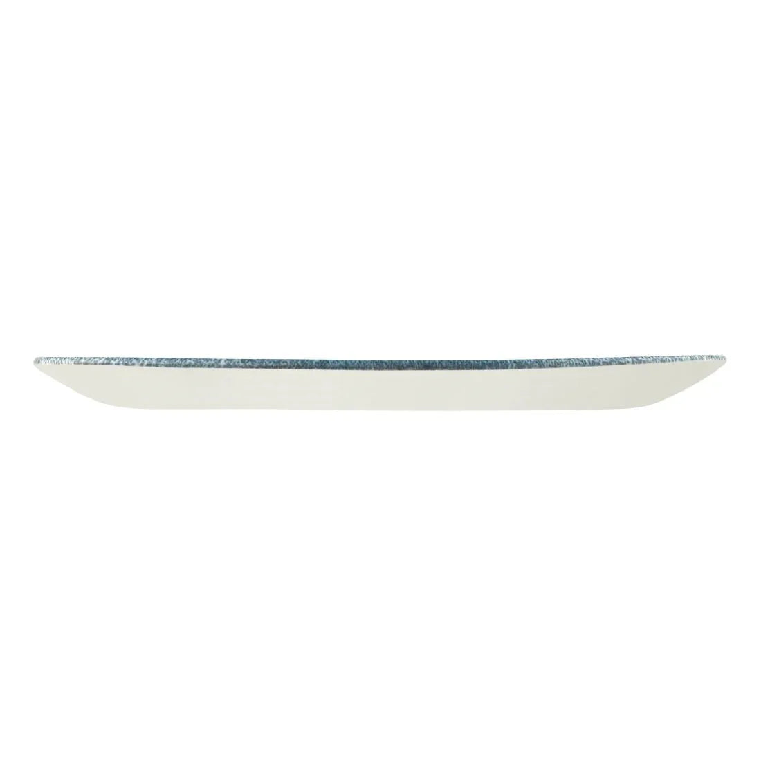 DE881 Churchill Studio Prints Raku Oblong Plate Topaz Blue 298mm (Pack of 12) - JD Catering Equipment Solutions Ltd