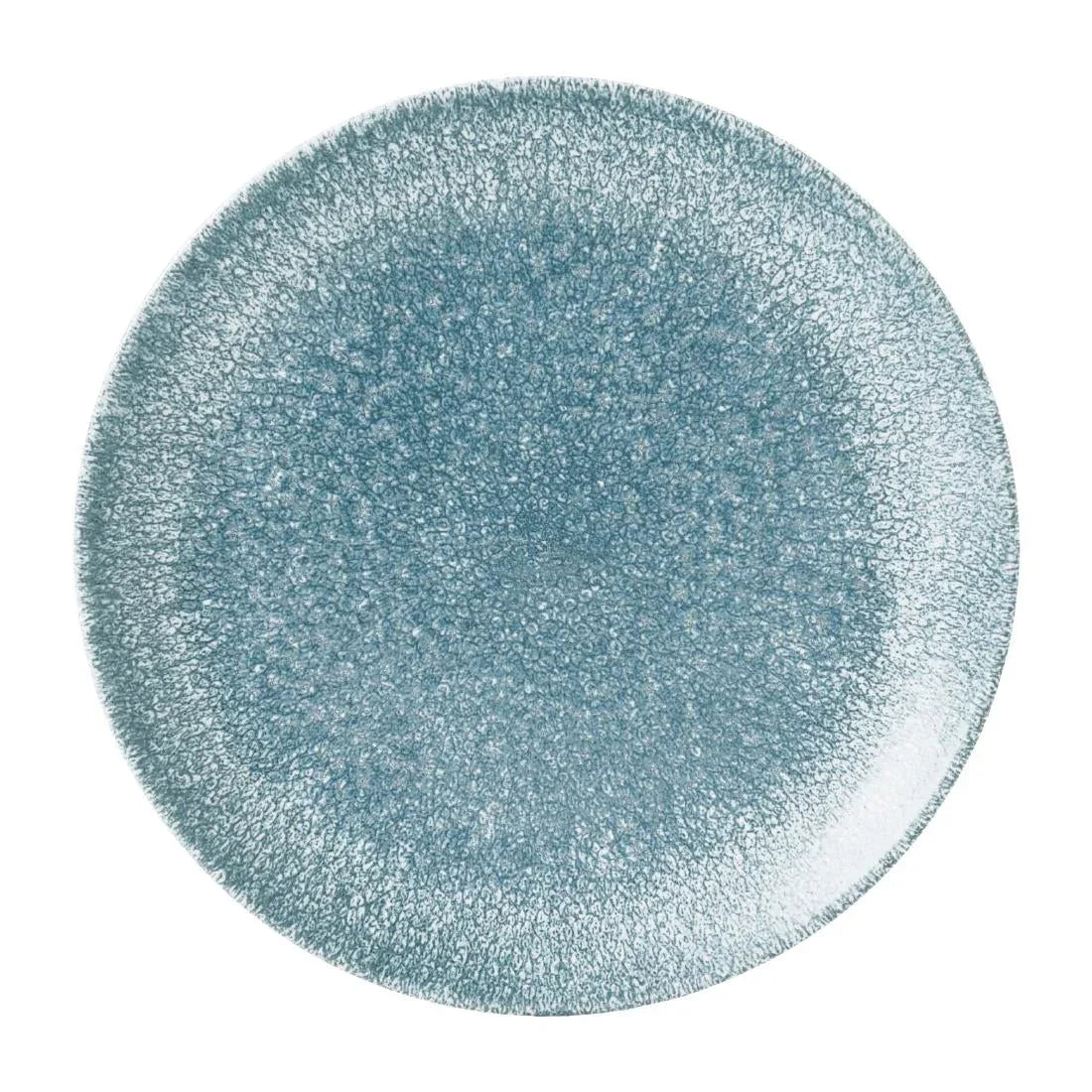 DE885 Churchill Studio Prints Raku Round Plate Topaz Blue 165mm (Pack of 12) - JD Catering Equipment Solutions Ltd